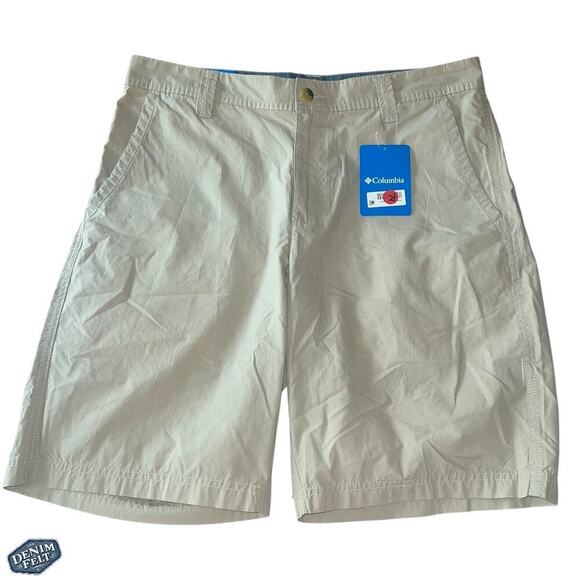 Columbia Mens Fossil (Tan) Washed Out Lightweight Summer Shorts | NEW/NWT!! - Picture 6 of 15